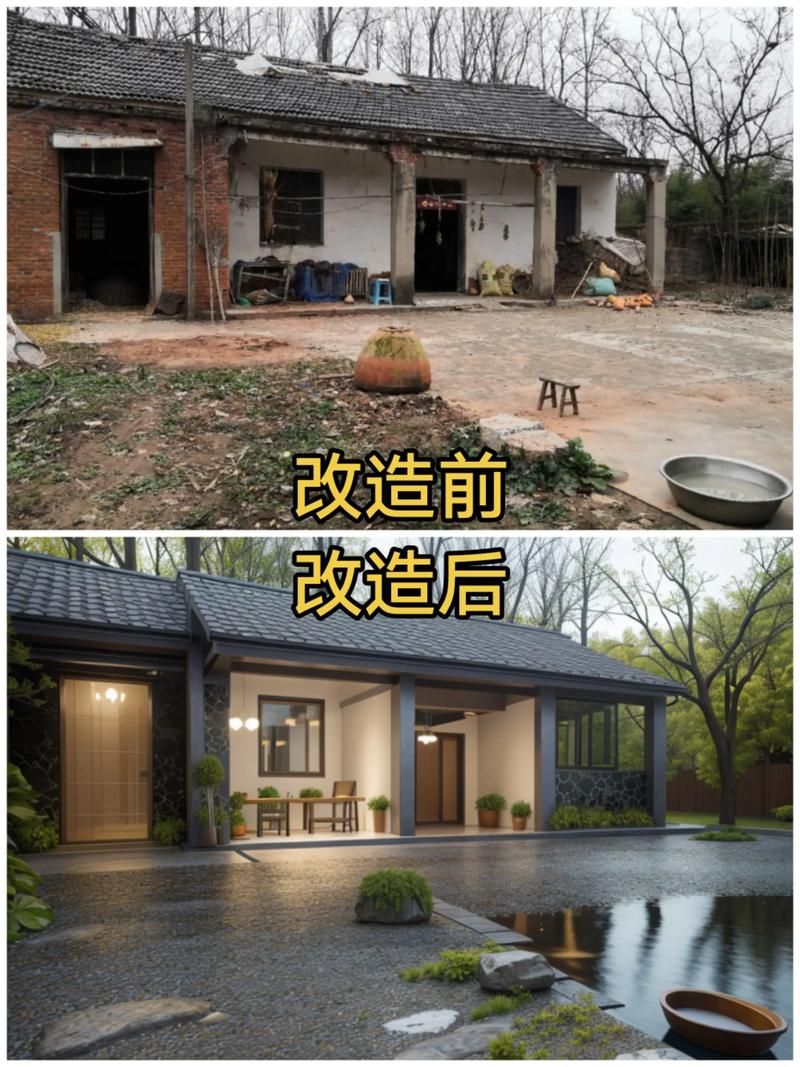 有沒有更多房屋改造的案例圖片？（不同風格和戶型的改造案例）