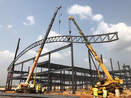 給我一些鋼筋桁架結構施工的圖片（給我一些鋼筋桁架結構施工圖片,我?guī)湍阏伊艘恍╀摻铊旒芙Y構施工的圖片） 行業(yè)新聞 第14張