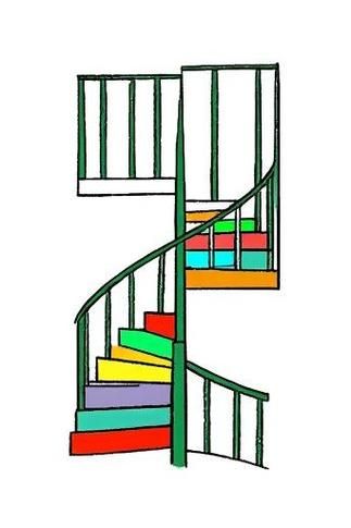 有沒有螺旋樓梯的簡筆畫教程？（有沒有螺旋樓梯的簡筆畫教程,掌握透視和分段技巧就能畫出來）