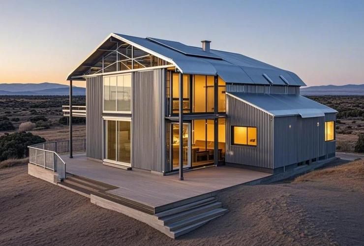 給我一些鋼架結(jié)構(gòu)房的圖片參考（鋼架結(jié)構(gòu)房在設(shè)計靈活性和空間利用率方面表現(xiàn)更優(yōu)） 行業(yè)新聞 第16張