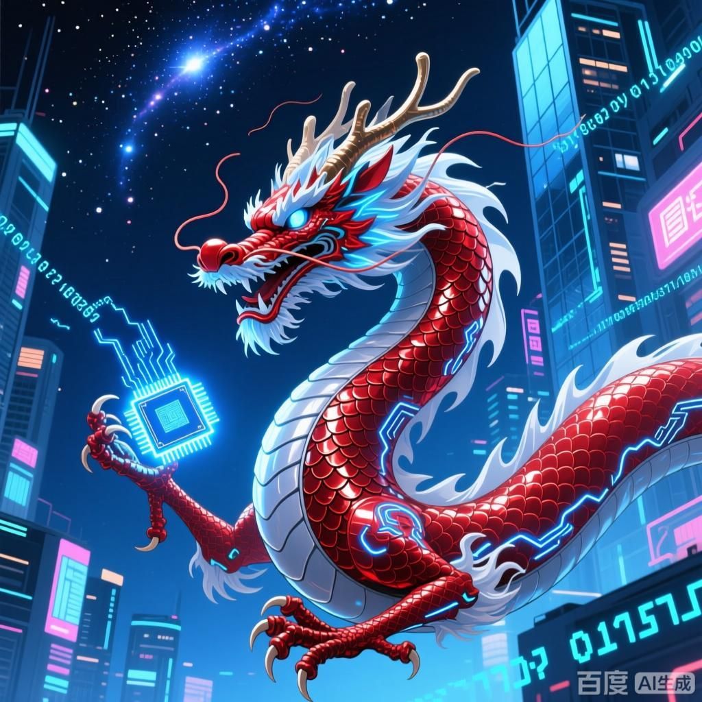 能否詳細解釋中國紅龍在科技領域的象征意義，中國紅龍在科技領域的象征意義