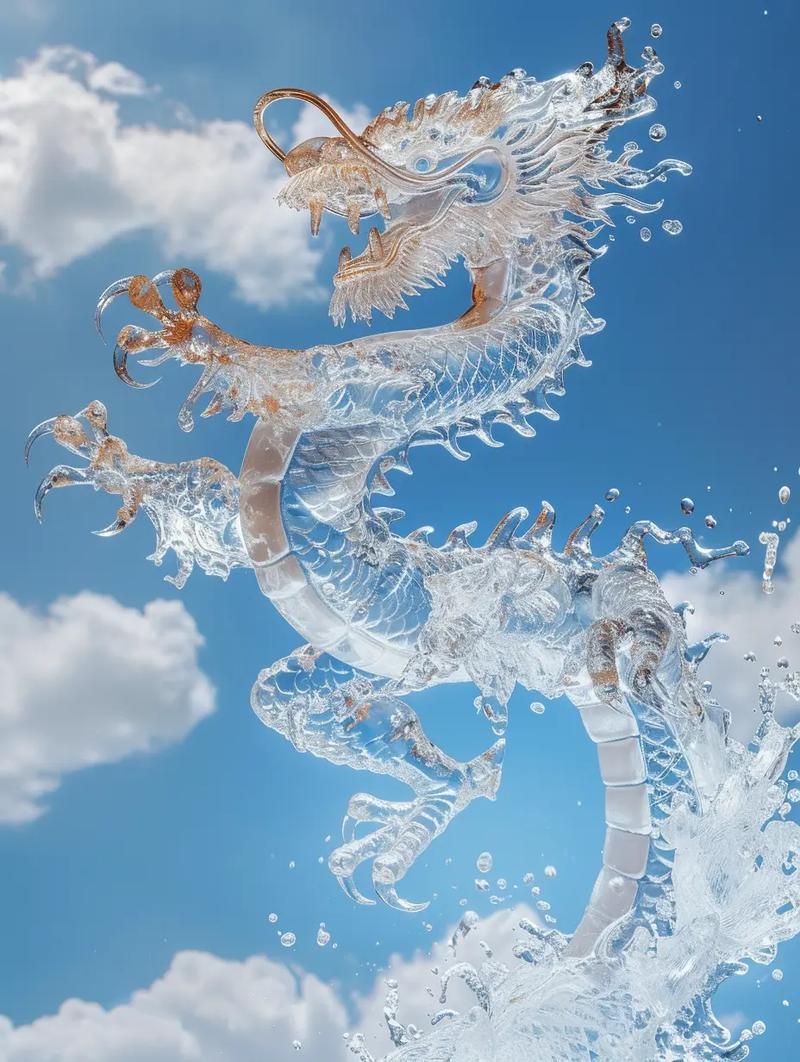 給我一些有龍有水的圖片素材，龍與水的結合是中國文化中常見的象征